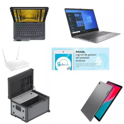 Achat Pack Classe Mobile 9 : Valise, 1 PC Portable et 16 Tablettes et autres produits de la marque 