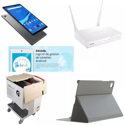 Vente CM Tablette Android Pack 20 Tablettes 10.6" + Chariot Tabicart S3 SMARTY sur hello RSE