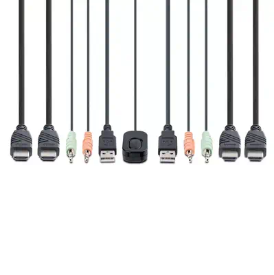 StarTech.com C2-DH46-UA2-CBL-KVM commutateur écran, clavier et souris Noir - Switchs et Hubs - visuel 6