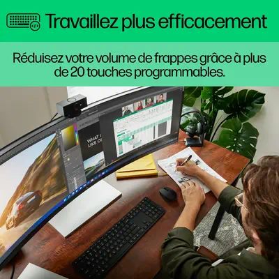 Ensemble clavier et souris sans fil HP 650 - Pack Clavier, souris - visuel 8