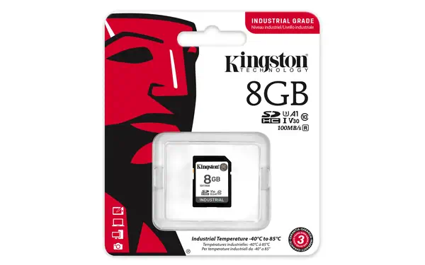 Kingston Technology 8G SDHC Industrial pSLC - Carte Mémoire - visuel 3