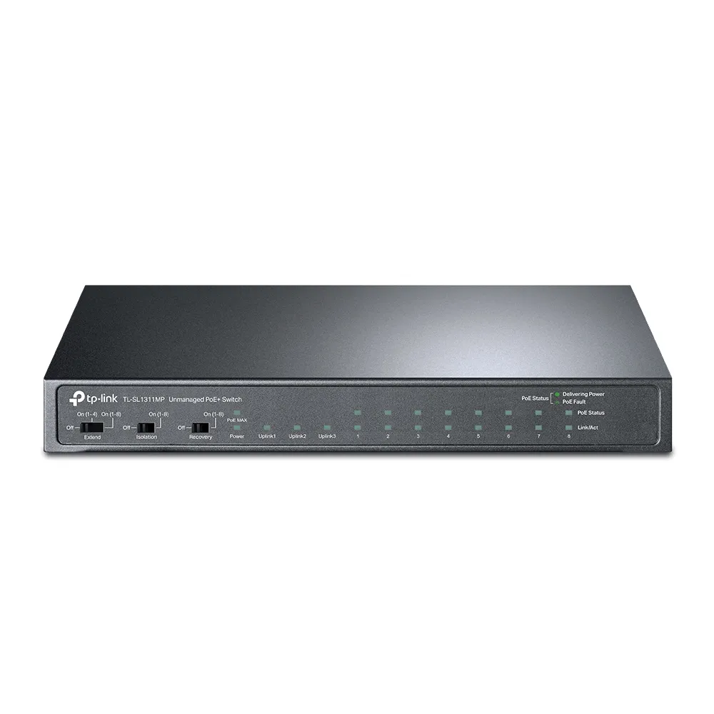 Achat TP-LINK TL-SL1311MP 8x10/100 PoE+ 2x Gigabit Non-PoE sur hello RSE