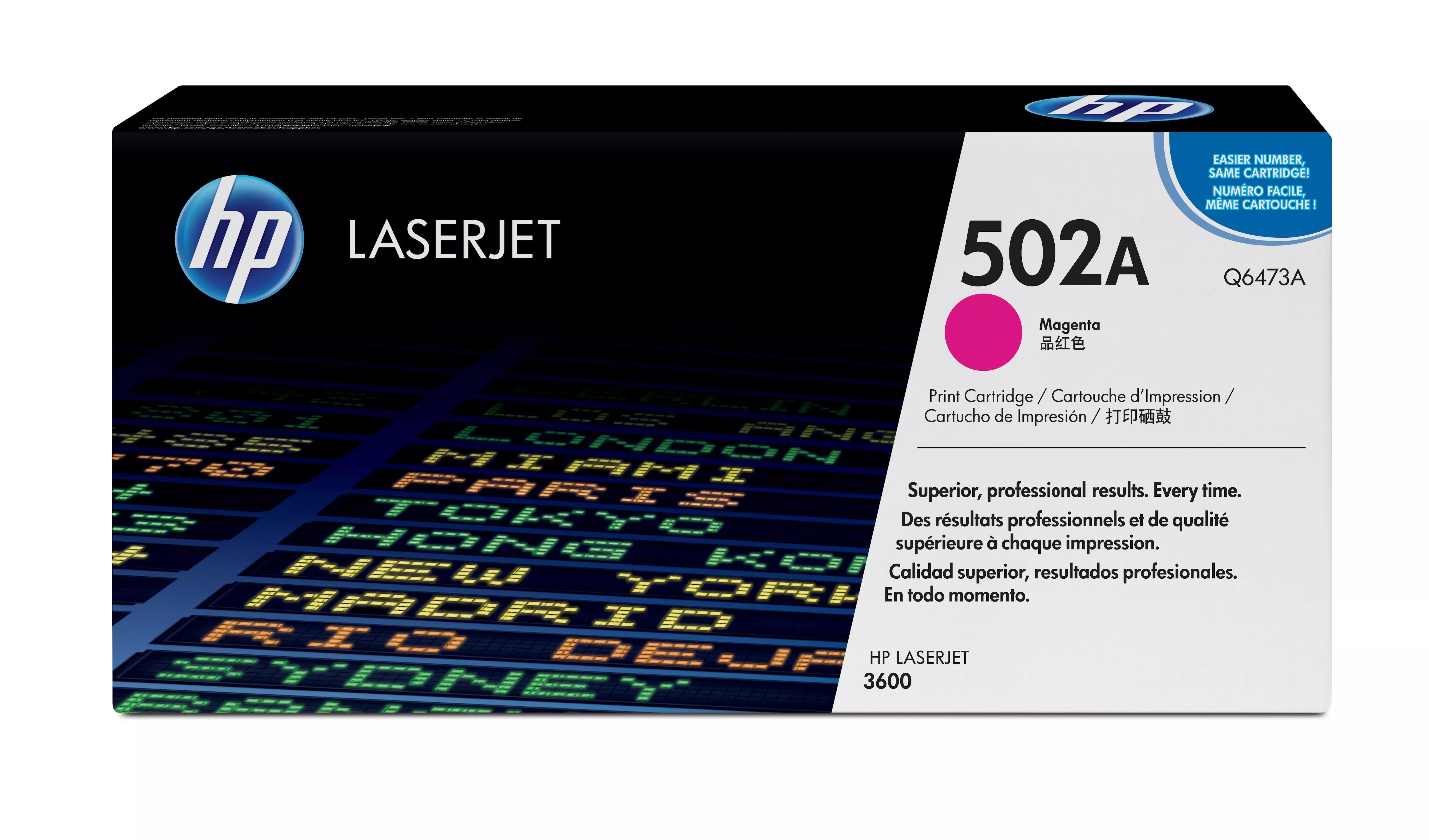 Achat HP 502A toner LaserJet magenta authentique au meilleur prix