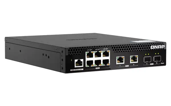 Achat QNAP QSW-M2106R-2S2T 6port 2.5Gbps 2 ports 10GbE sur hello RSE - visuel 3