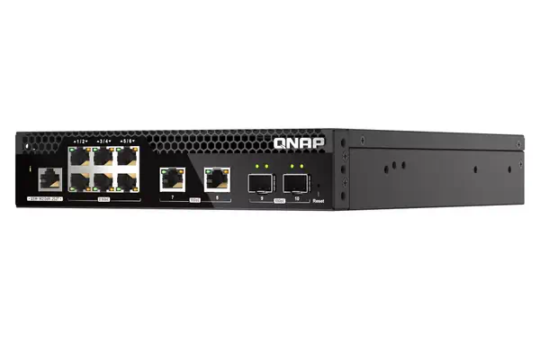 QNAP QSW-M2106R-2S2T commutateur réseau Géré L2 10G Ethernet (100/1000/10000) 1U Noir - Switchs et Hubs - visuel 4