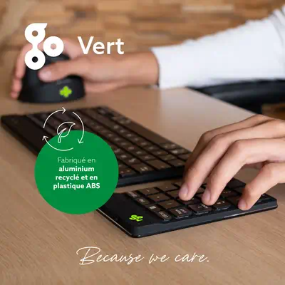 Clavier R-Go Numpad Break, clavier numérique ergonomique avec logiciel de pause, bluetooth, noir - R-Go Tools - visuel 6