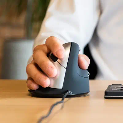 Souris Ergonomique R-Go HE Break avec logiciel de pause, droiter, moyen (longueur de la main 165-185 - R-Go Tools - visuel 3