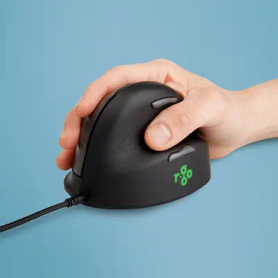 Souris Ergonomique R-Go HE Break avec logiciel de pause, droiter, moyen (longueur de la main 165-185 - R-Go Tools - visuel 1