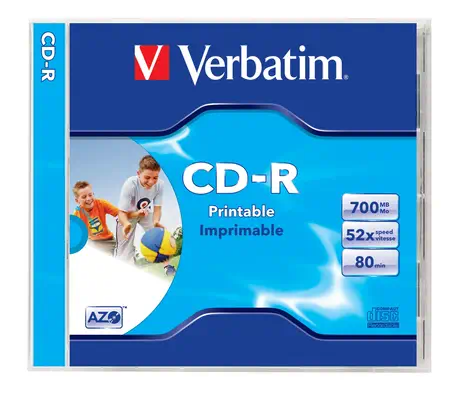 Verbatim 43324 CD vierge CD-R 700 Mo 52x 1 pièce(s) - Switchs et Hubs - visuel 1