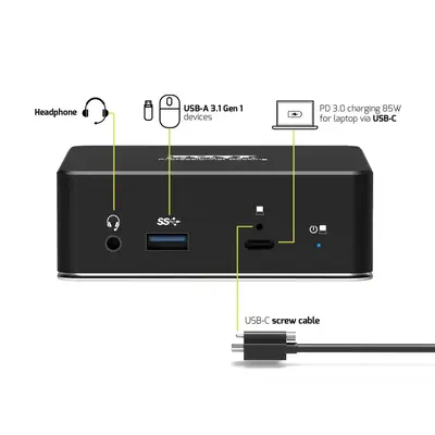 Port Designs 901908 station d'accueil Noir - Station d'accueil pour portable - visuel 10