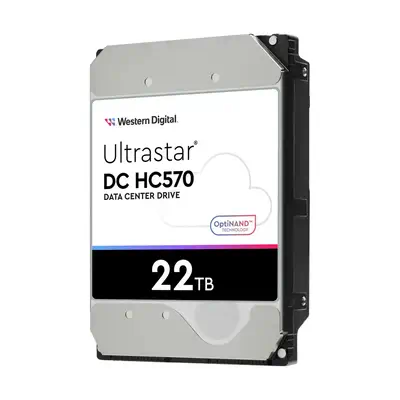 Western Digital Ultrastar DC HC570 disque dur 22 To 7200 tr/min 512 Mo 3.5" Série ATA III - Disque dur Interne - visuel 2