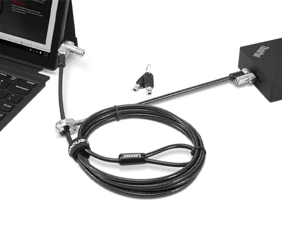 Lenovo 4XE1B81916 câble antivol Noir 1,8 m - Autre Accessoire pour portable - visuel 3