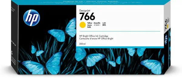 Cartouche d'encre DesignJet HP 766 jaune de 300 ml - Cartouches d'encre - visuel 10