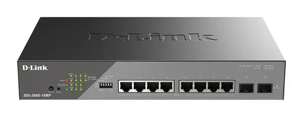 D-Link DSS-200G-10MP/E commutateur réseau Géré L2 Gigabit Ethernet (10/100/1000) Connexion Ethernet, - Switchs et Hubs - visuel 1