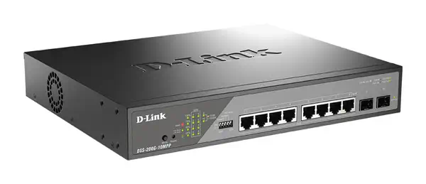 D-Link DSS-200G-10MPP/E commutateur réseau Géré L2 Gigabit Ethernet (10/100/1000) Connexion Ethernet - Switchs et Hubs - visuel 2