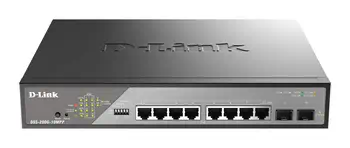 Revendeur officiel D-Link DSS-200G-10MPP/E commutateur réseau Géré L2 Gigabit Ethernet (10/100/1000) Connexion Ethernet