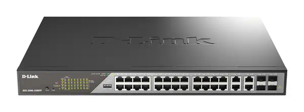 Vente Switchs et Hubs D-LINK 24 Gigabit PoE Ports Switch + 4 Gigabit Combo SFP