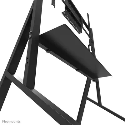 Neomounts FL50-525BL1 Support au sol mobile pour écran 55-86" - étagère multimédia incluse - install - Support Fixe & Mobile - visuel 7