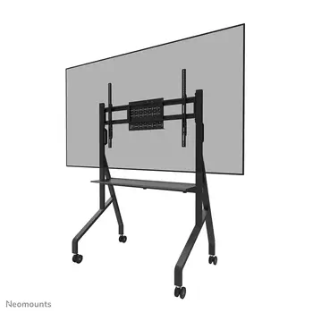 Livraison gratuite Neomounts FL50-525BL1 Support au sol mobile pour écran 55-86" - étagère multimédia incluse - install