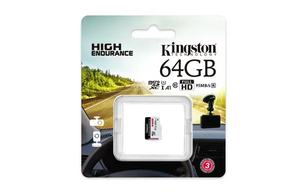 Kingston Technology High Endurance 64 Go MicroSD UHS-I Kingston - visuel 1 - hello RSE - Hautes performances, enregistrement continu