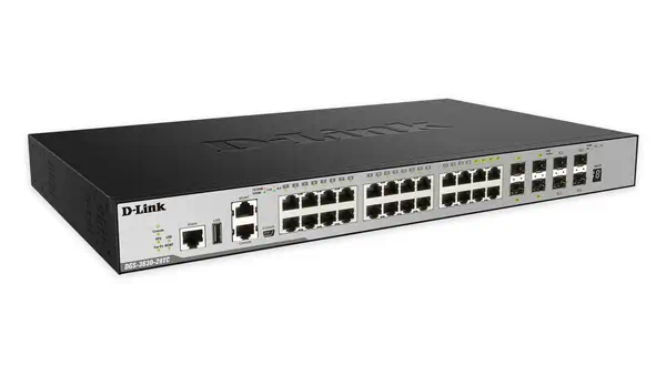 D-Link DGS-3630-28TC commutateur réseau Géré L3 Gigabit Ethernet D-Link - visuel 1 - hello RSE - Images standard, améliorée et MPLS