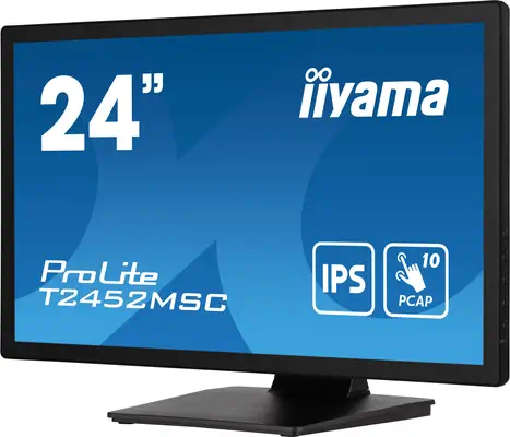 iiyama ProLite T2452MSC-B1 écran plat de PC 60,5 cm (23.8") 1920 x 1080 pixels Full HD LCD Écran tac - Ecran Ordinateur - visuel 5