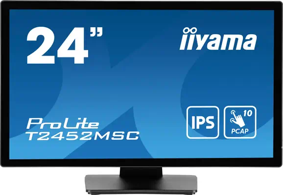 iiyama ProLite T2452MSC-B1 écran plat de PC 60,5 cm (23.8") 1920 x 1080 pixels Full HD LCD Écran tac - Ecran Ordinateur - visuel 2