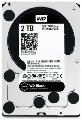 Western Digital Black disque dur 2 To 7200 Western Digital - visuel 1 - hello RSE - Double processeur