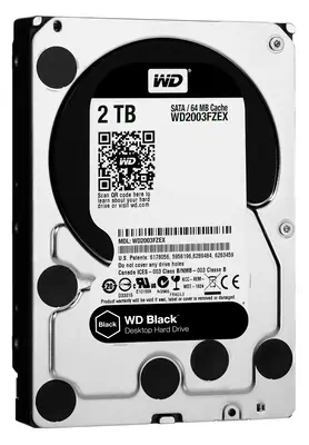 Western Digital WD_BLACK Black disque dur 2 To 7200 tr/min 64 Mo 3.5" Série ATA III - Disque dur Interne - visuel 1