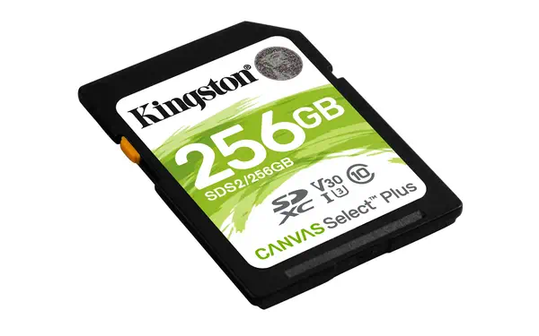 Carte SDXC Canvas Select Plus 100R C10 UHS-I Kingston - visuel 1 - hello RSE - Débits supérieurs
