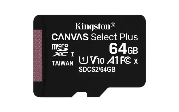Carte micSDXC Canvas Select Plus 100R A1 C10 Kingston - visuel 1 - hello RSE - Optimisée pour les dispositifs Android