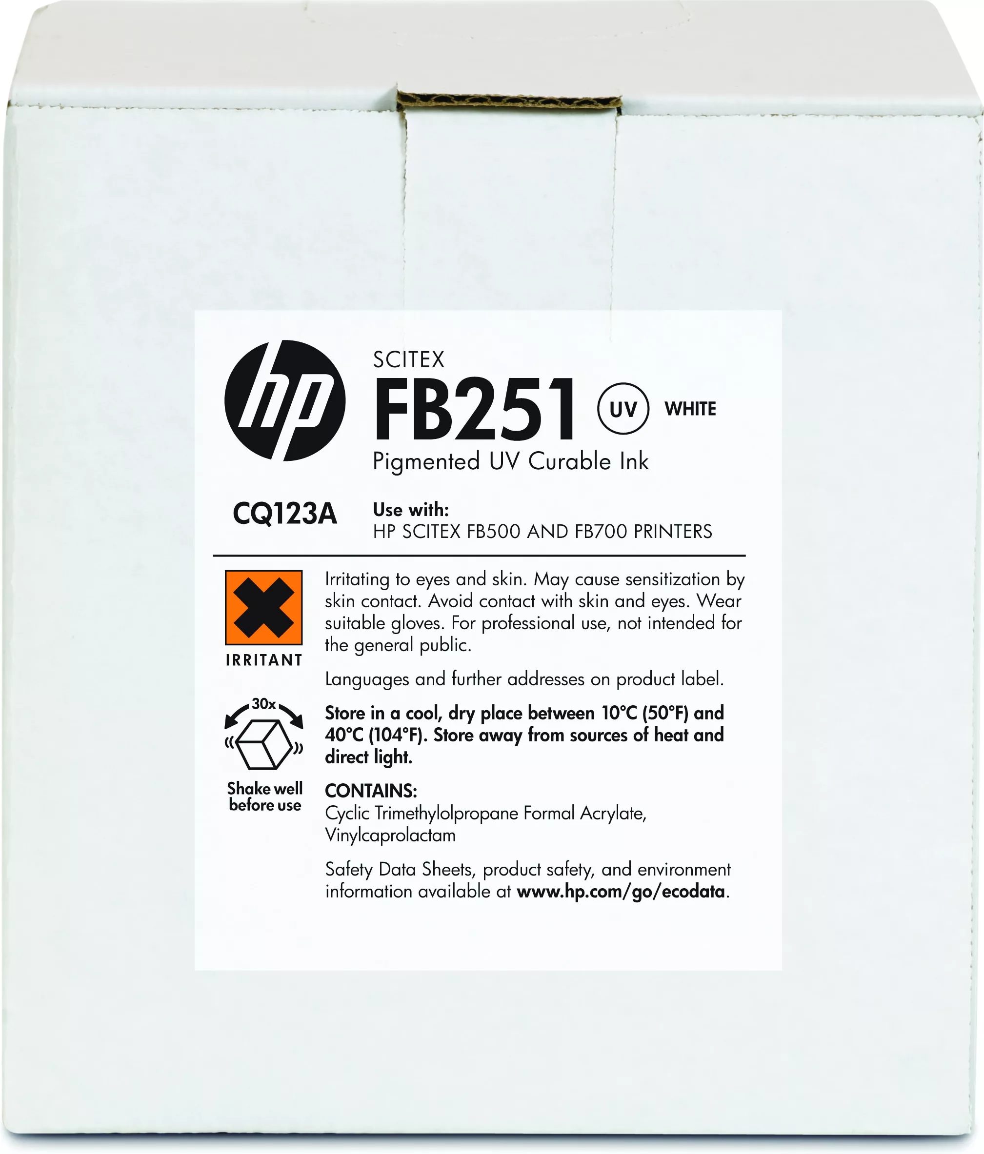 Vente HP FB251 encre Scitex blanche 2 litres HP au meilleur prix - visuel 2