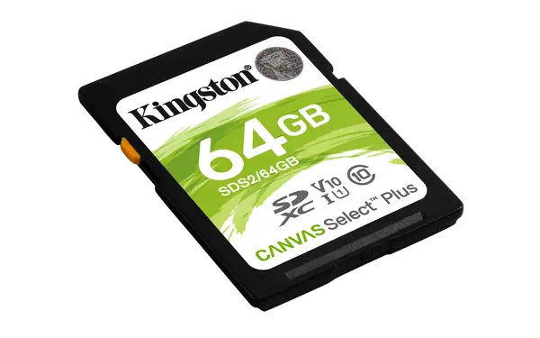 Carte SDXC Canvas Select Plus 100R C10 UHS-I Kingston - visuel 1 - hello RSE - Débits supérieurs