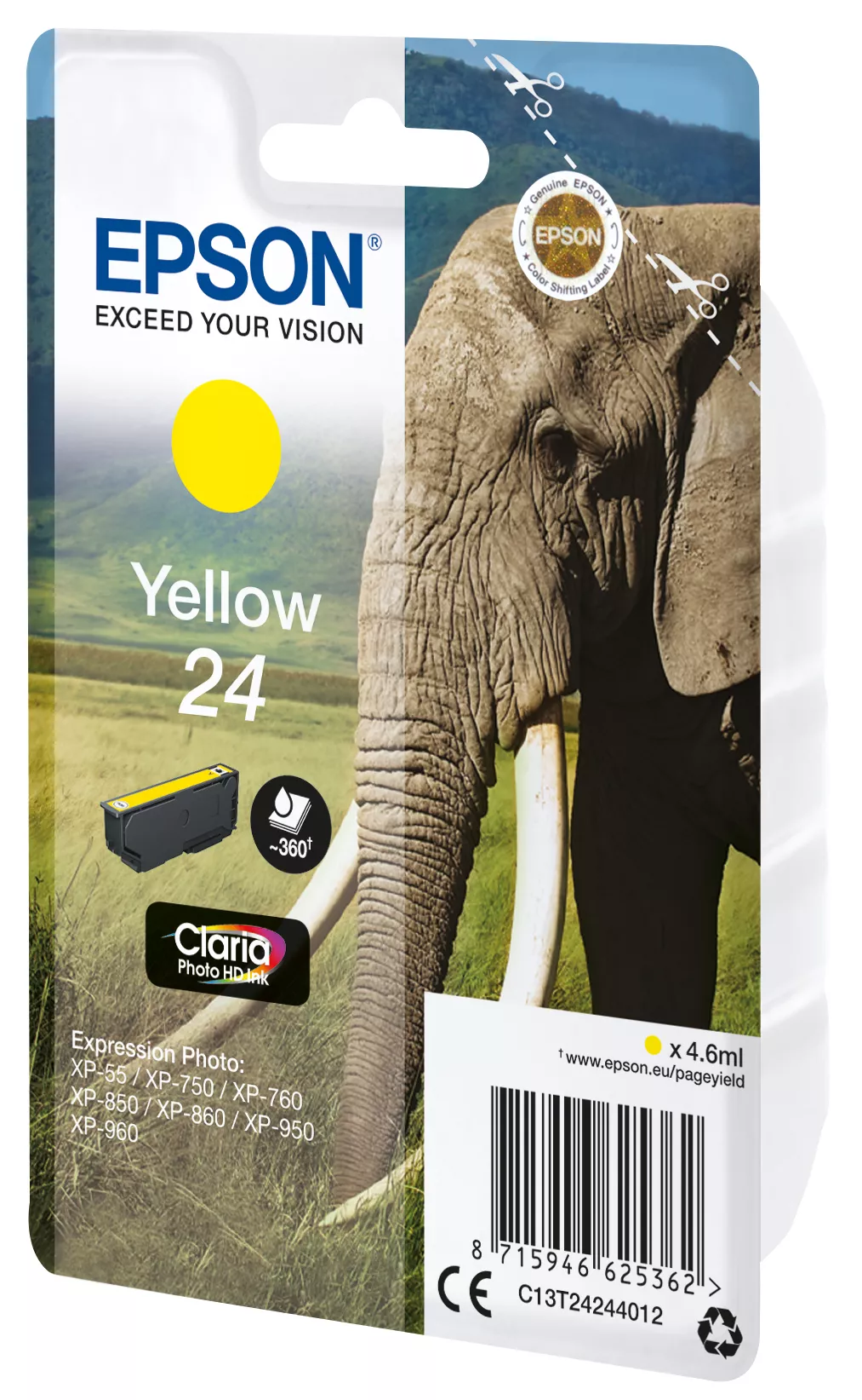 Vente EPSON 24 cartouche encre jaune capacité standard 4.6ml Epson au meilleur prix - visuel 2