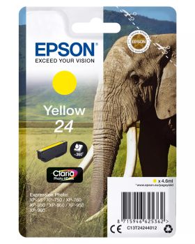 Achat EPSON 24 cartouche encre jaune capacité standard 4.6ml 360 pages sur hello RSE