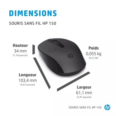 Vente HP 150 Wireless Mouse HP au meilleur prix - visuel 8
