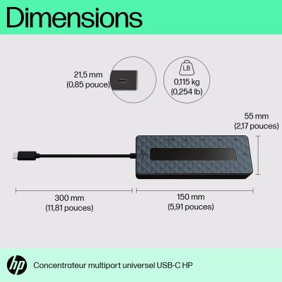 Vente HP Universal USB-C Multiport Hub HP au meilleur prix - visuel 8