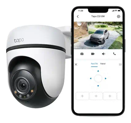 TP-Link Tapo C510W Tourelle Caméra de sécurité IP Intérieure et extérieure 2304 x 1296 pixels Plafon - Switchs et Hubs - visuel 4