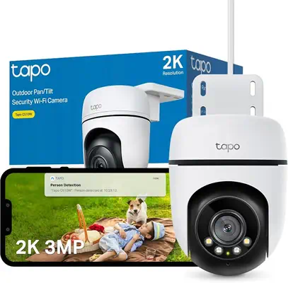 TP-Link Tapo C510W Tourelle Caméra de sécurité IP Intérieure et extérieure 2304 x 1296 pixels Plafon - Switchs et Hubs - visuel 6