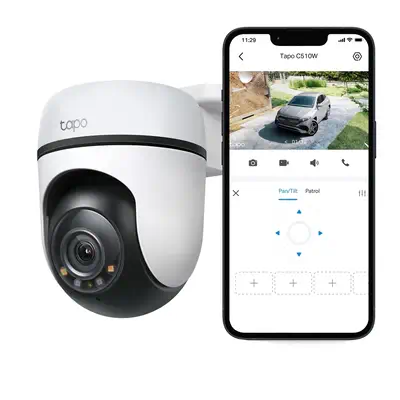 TP-Link Tapo C510W Tourelle Caméra de sécurité IP Intérieure et extérieure 2304 x 1296 pixels Plafon - Switchs et Hubs - visuel 7