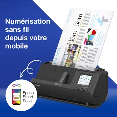 Epson ES-C380W Chargeur automatique de documents + Scanner à feuille 600 x 600 DPI A4 Noir - visuel 9