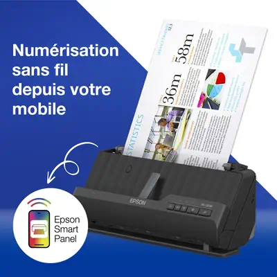 Epson ES-C320W Chargeur automatique de documents + Scanner à feuille 600 x 600 DPI A4 Noir - visuel 7