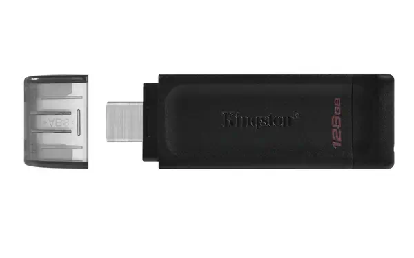 128Go USB-C 3.2 Gen 1 DataTraveler 70 - Kingston - Adaptateur stockage - visuel 3