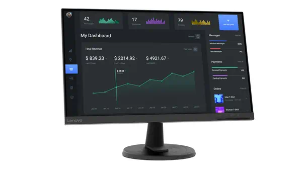 Lenovo C24-40 LED display 60,5 cm (23.8") 1920 x 1080 pixels Full HD Noir - Ecran Ordinateur - visuel 4