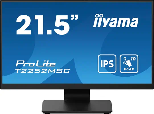 iiyama ProLite T2252MSC-B2 écran plat de PC 54,6 cm (21.5") 1920 x 1080 pixels Full HD LCD Écran tac - Ecran Ordinateur - visuel 1