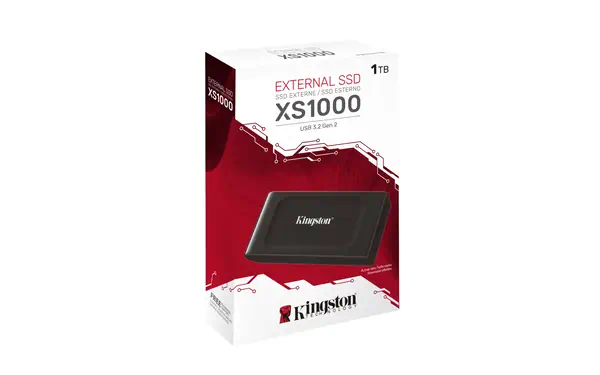 1TB XS1000 External USB 3.2 Gen 2 Portable Solid State Drive - Kingston - Disque dur SSD - visuel 1