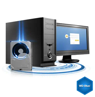 Western Digital Blue disque dur 3 To 5400 tr/min 64 Mo 3.5" Série ATA III - Disque dur Interne - visuel 6