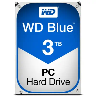 Western Digital Blue disque dur 3 To 5400 tr/min 64 Mo 3.5" Série ATA III - Disque dur Interne - visuel 1
