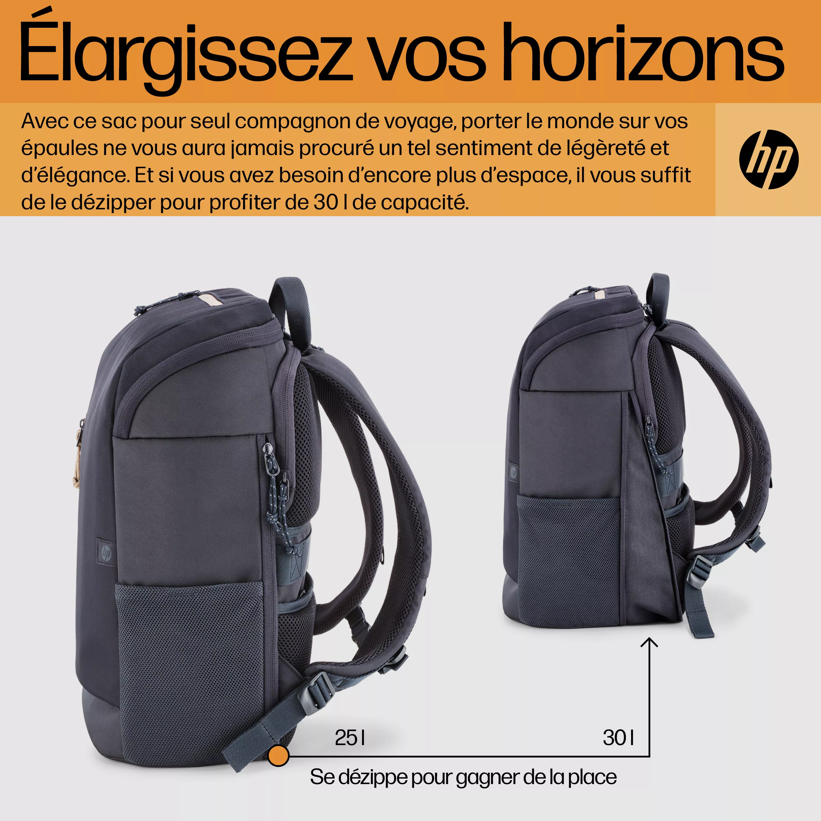 Vente Sac à dos pour ordinateur portable HP Travel HP au meilleur prix - visuel 10