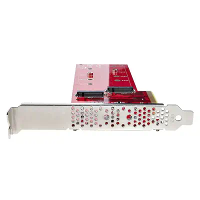 Adaptateur PCIe M.2 - PCIe x8/ x16 vers Double NVMe ou AHCI M.2 SSD - PCI Express 4.0, 7,8 Gbps par  - StarTech - Station d'accueil pour portable - visuel 3